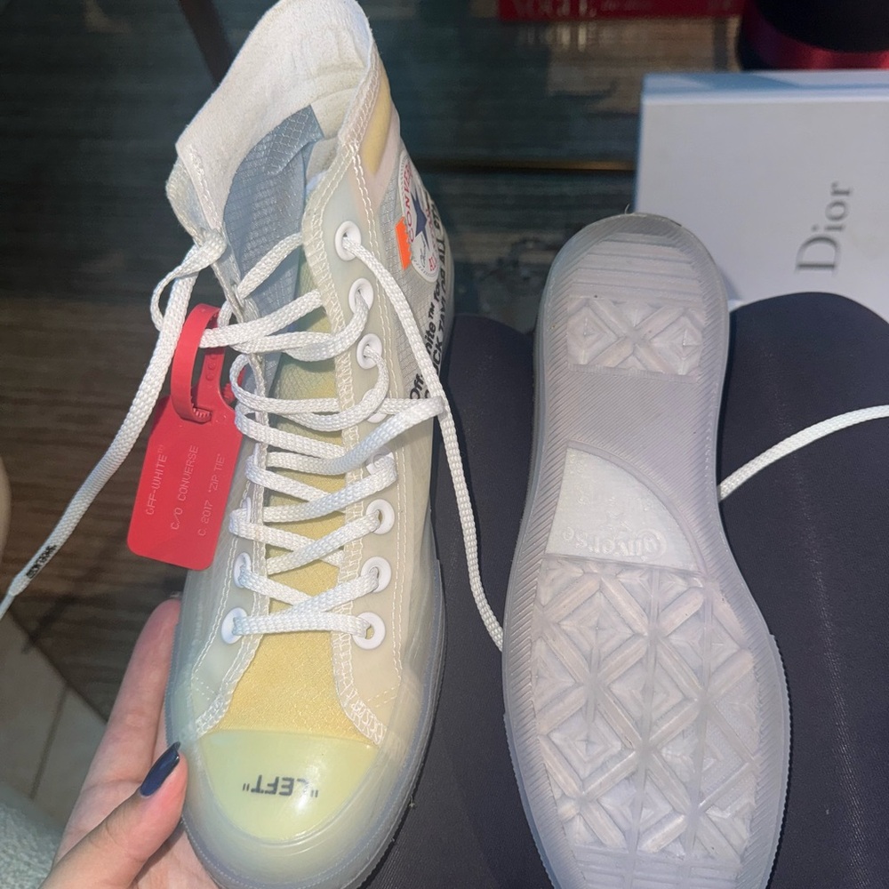 Off-White White Sneakers With Translucent Design - image 1